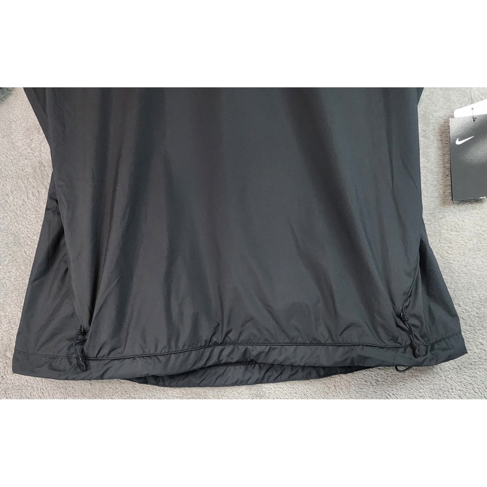 Nike Dri-FIT Cage Jacket Womens Medium Black Short Sleeve Golf Pullover Top - Picture 7 of 11